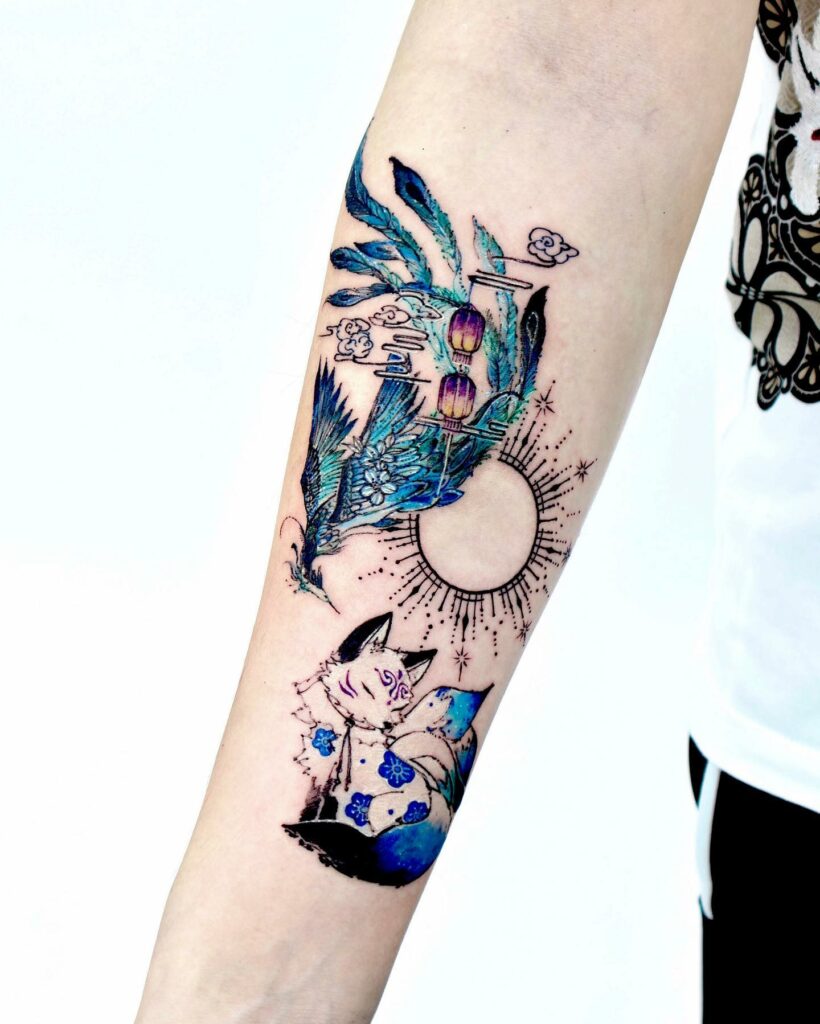 12+ Amazing PHOENIX TATTOO DESIGNS & Their MEANINGs - updated 2024 13 Phoenix Sun Tattoo