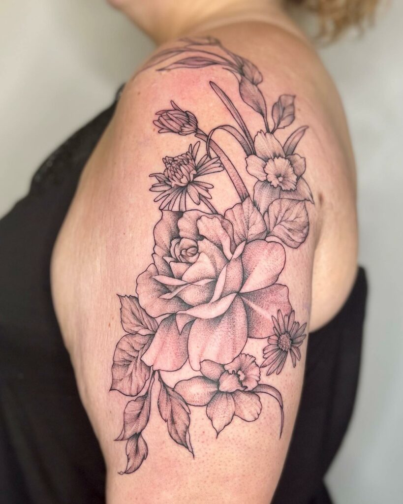 AMAZING GLADIOLUS TATTOO DESIGNS + MEANINGS TO INSPIRE YOU IN 2024! 18 Gladiolus and Lily of the Valley Tattoo