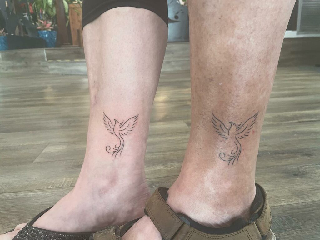 12+ Amazing PHOENIX TATTOO DESIGNS & Their MEANINGs - updated 2024 21 Minimalist Phoenix Tattoo
