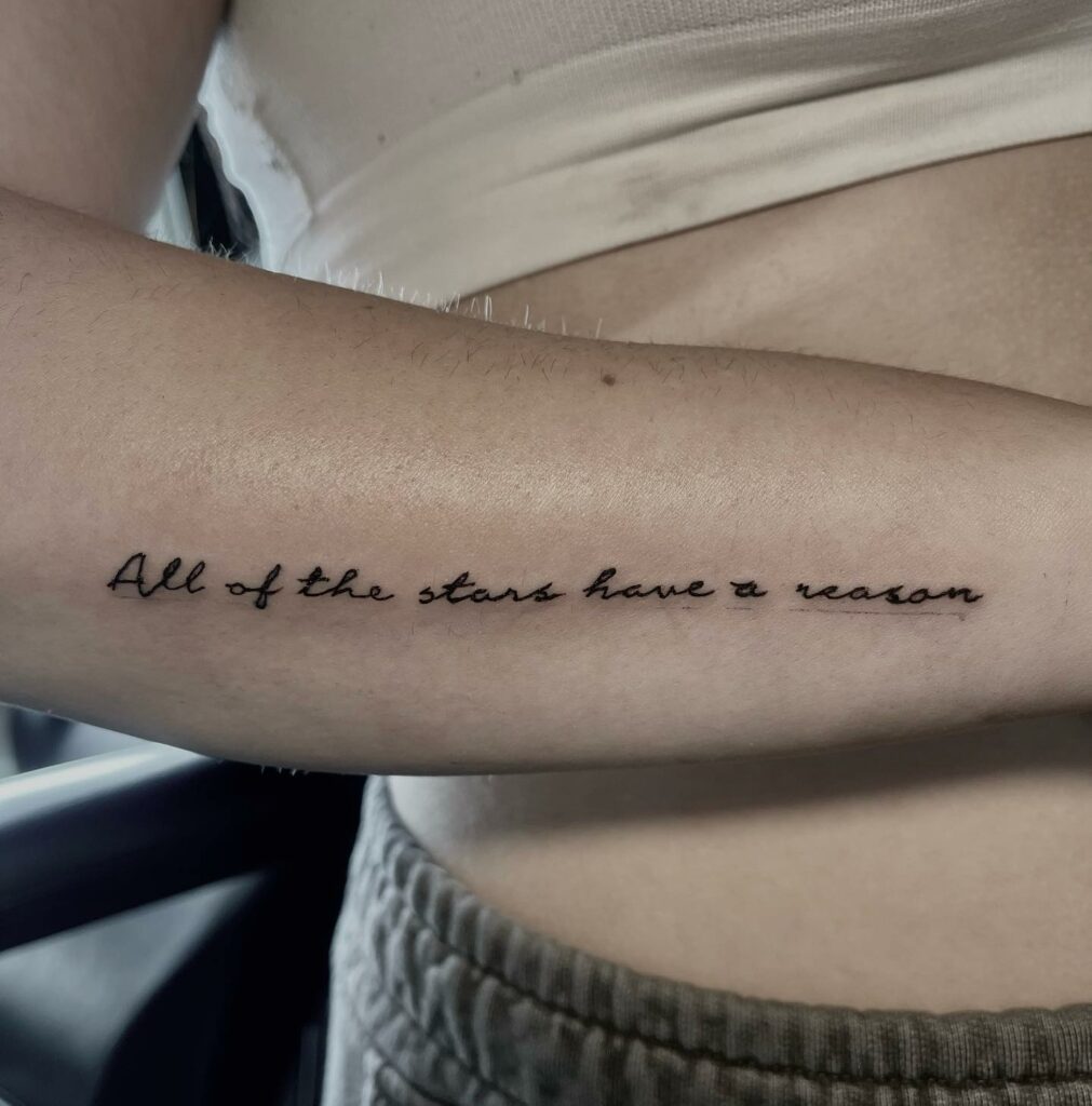 10 BEST SLEEVE TATTOOS FOR WOMEN IN 2024 19 Half Sleeve with Quote