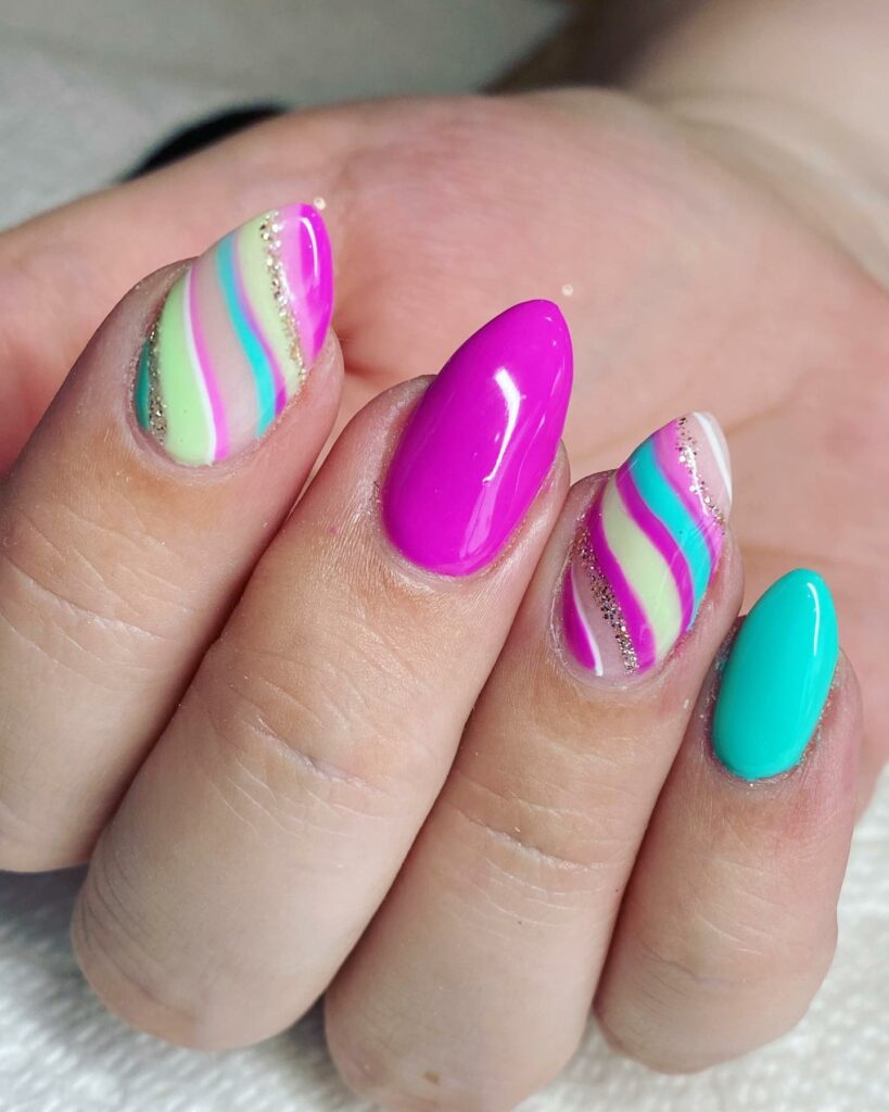 Dive into 60 Turquoise Nail Designs of 2024 75 Summer In Full Bloom