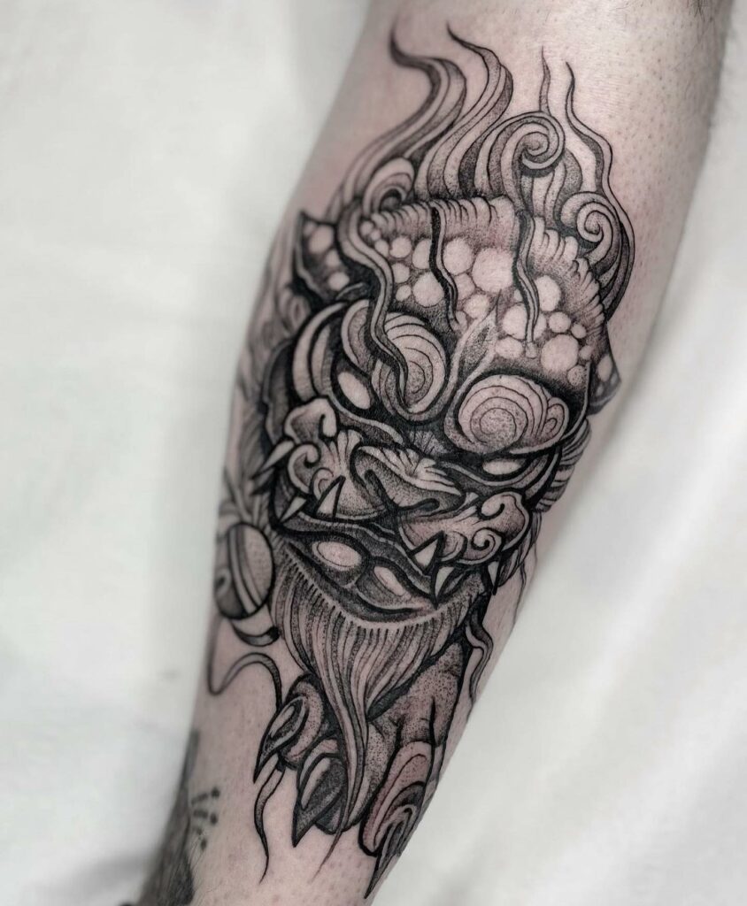 AMAZING PROTECTION TATTOO DESIGNS & MEANINGS IN 2024 26 Komainu Tattoo