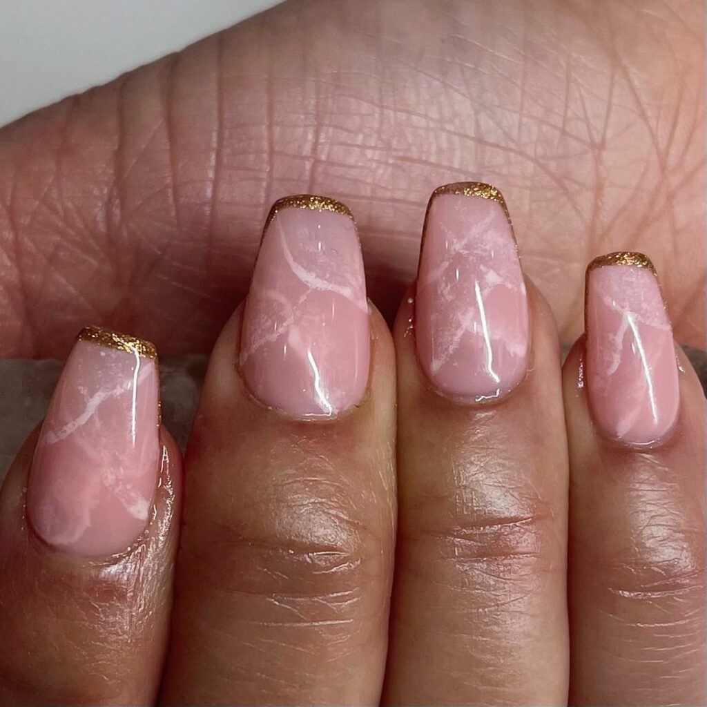 Discover 35 Pink Marble Nail Designs of 2024 14 Rose Quartz Dream