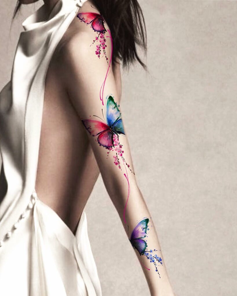 12+ Amazing CHERRY BLOSSOM TATTOOS - Updated For 2024 19 Butterfly and Cherry Blossom Tattoos