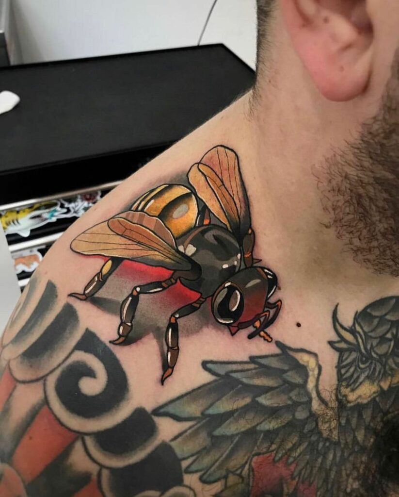 10 AMAZING BEE TATTOO IDEAS + MEANINGS - NEW FOR 2024 10 Bee Tattoo