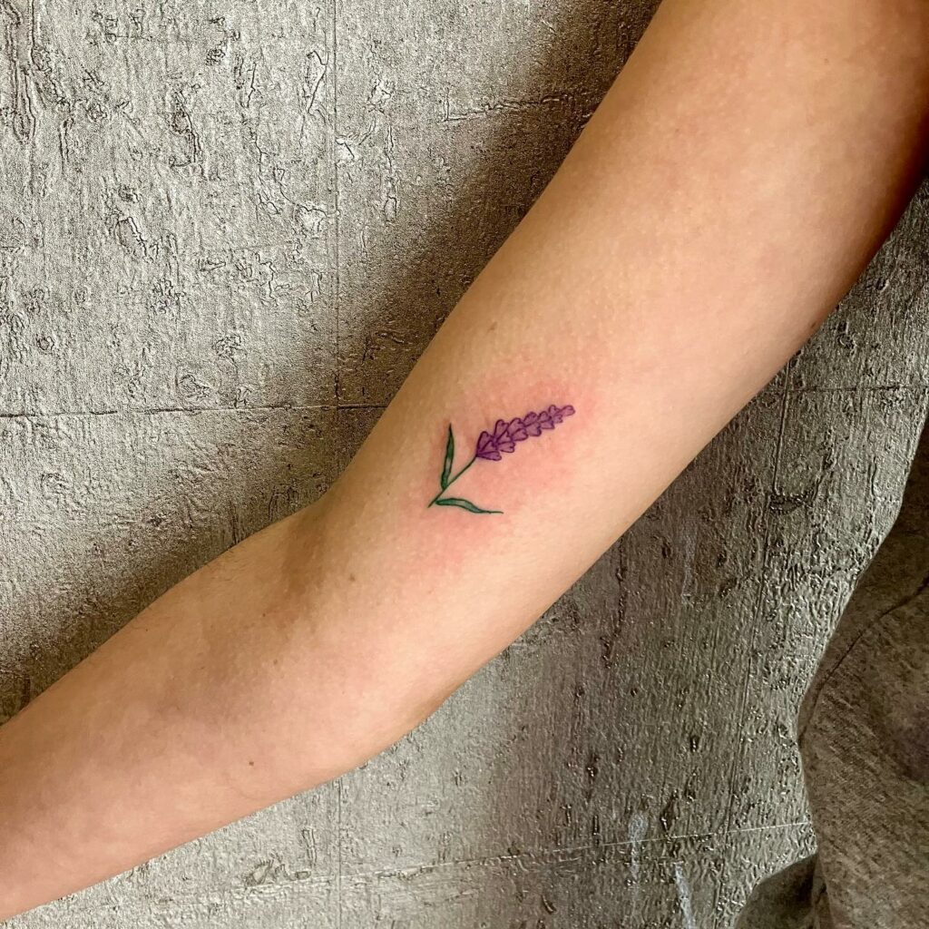 10 BEST LAVENDER TATTOOS WITH MEANINGS IN 2024 25 Small Lavender Tattoos