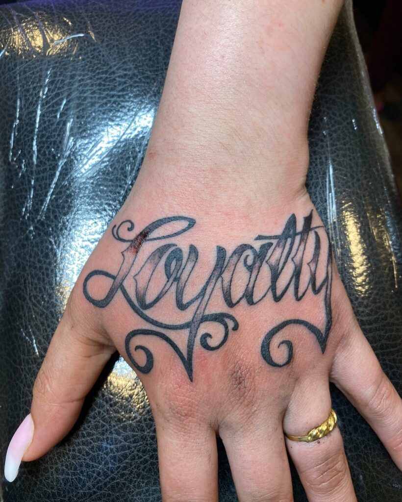 10+ LOYALTY TATTOOS IDEAS: ULTIMATE GUIDE IN 2024 18 Loyalty Hand Tattoo