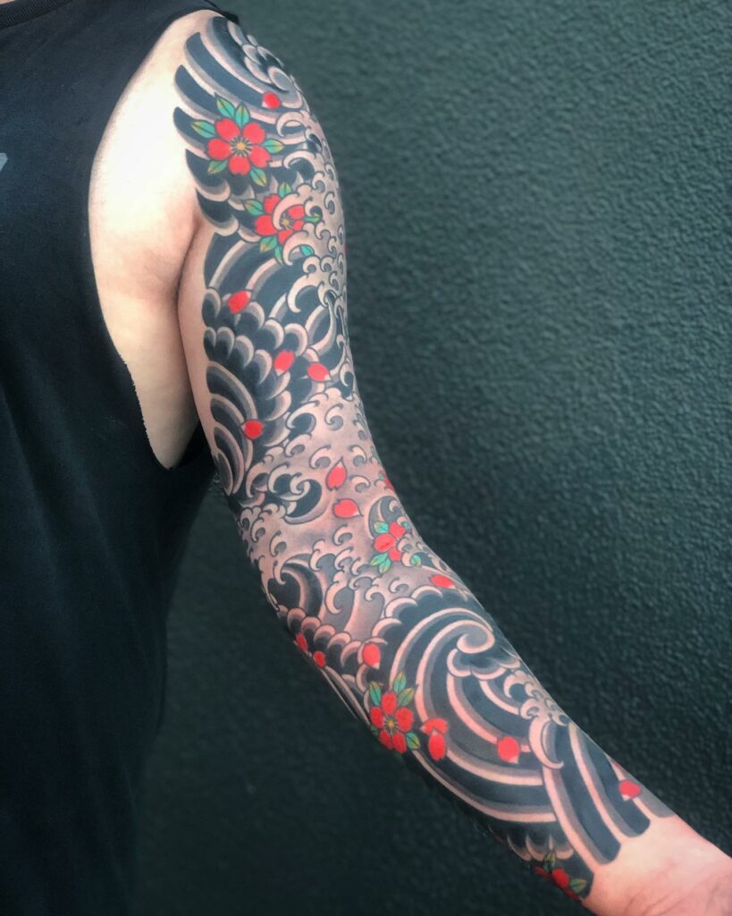 12+ Amazing CHERRY BLOSSOM TATTOOS - Updated For 2024 20 Tebori Cherry Blossom