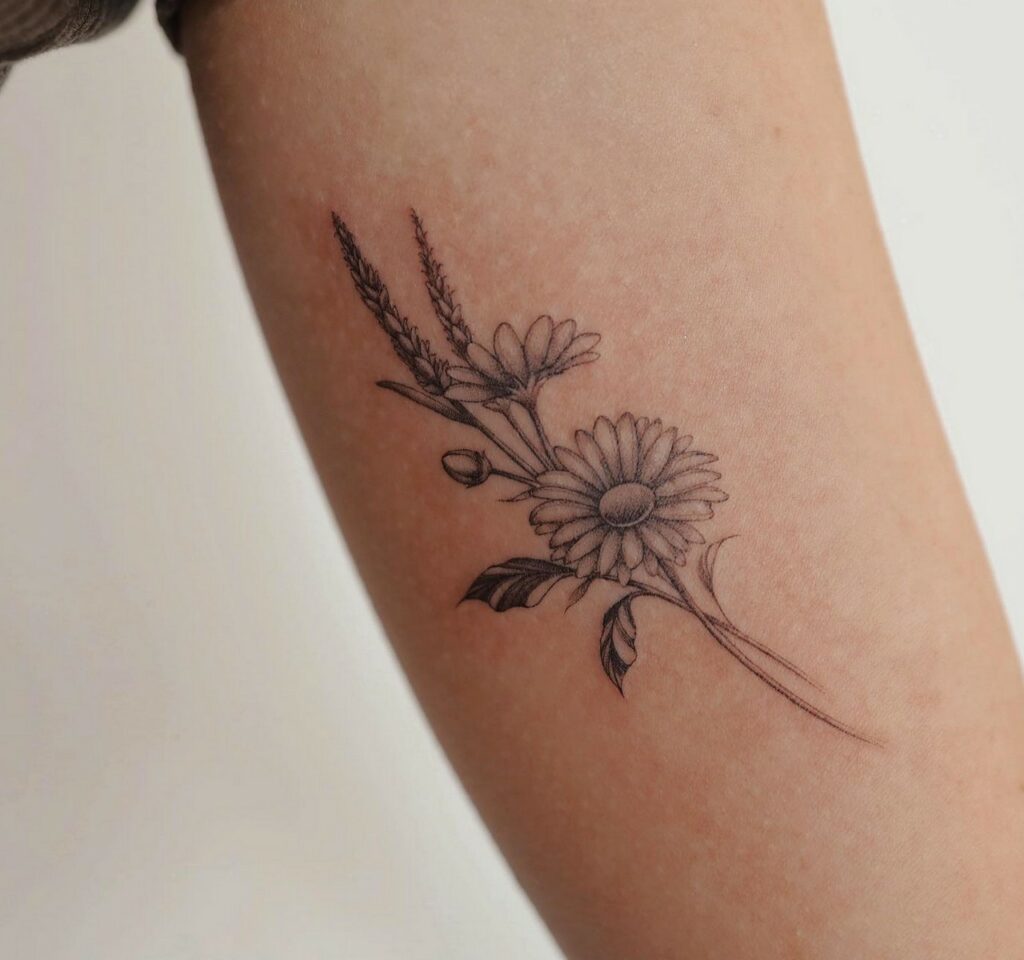 10 BEST LAVENDER TATTOOS WITH MEANINGS IN 2024 24 Fine Line Lavender Tattoos