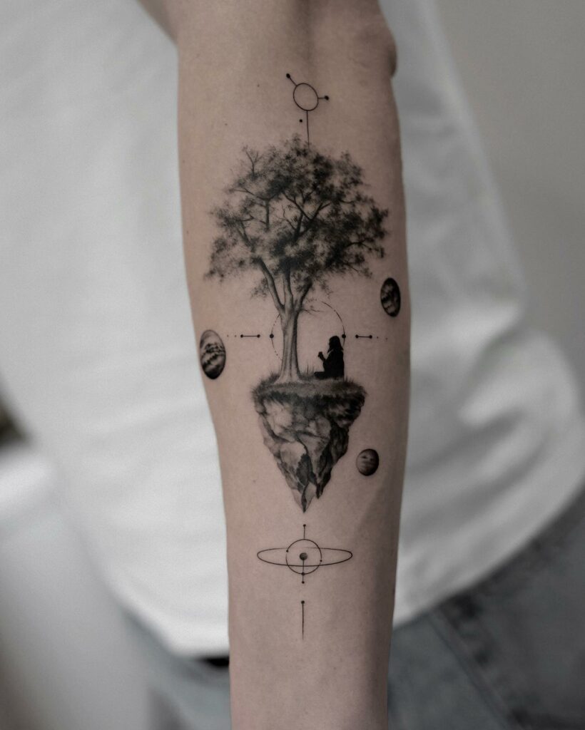 12+ Small Tattoos For Men To Inspire You in 2024 13 Tree Tattoo
