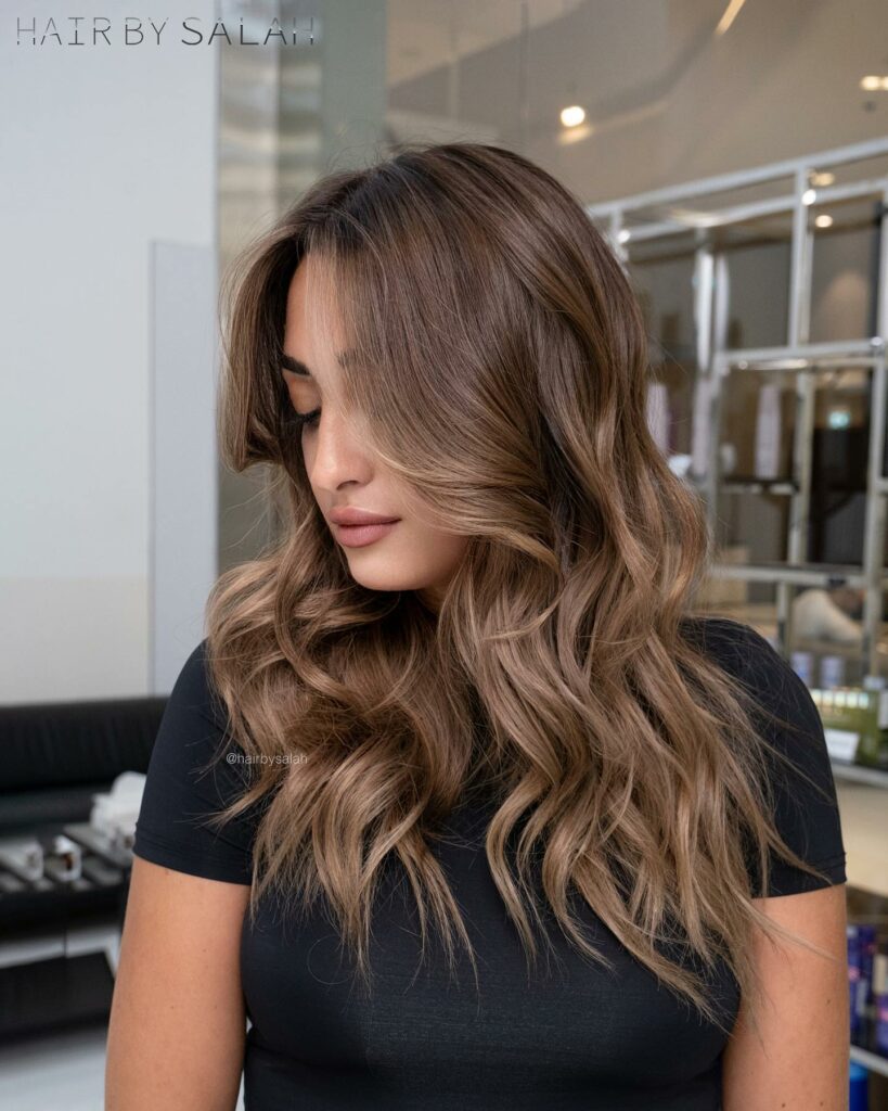 44 Trendy Blonde Highlights On Brown Hair Ideas to Try in 2024 11 Chocolate Brown Hair with Beige Blonde