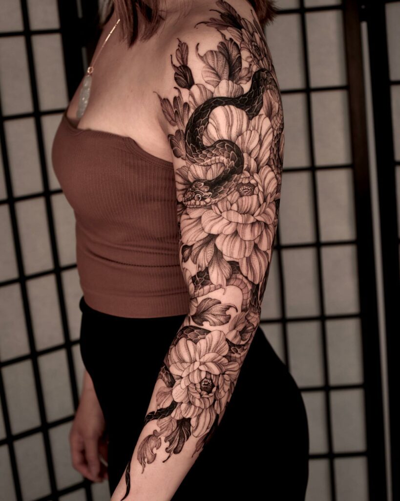 10 BEST SLEEVE TATTOOS FOR WOMEN IN 2024 11 Full Sleeve Tattoo