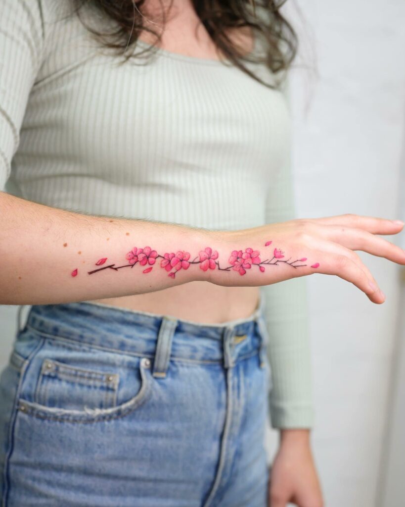 12+ Amazing CHERRY BLOSSOM TATTOOS - Updated For 2024 10 Cherry Blossom