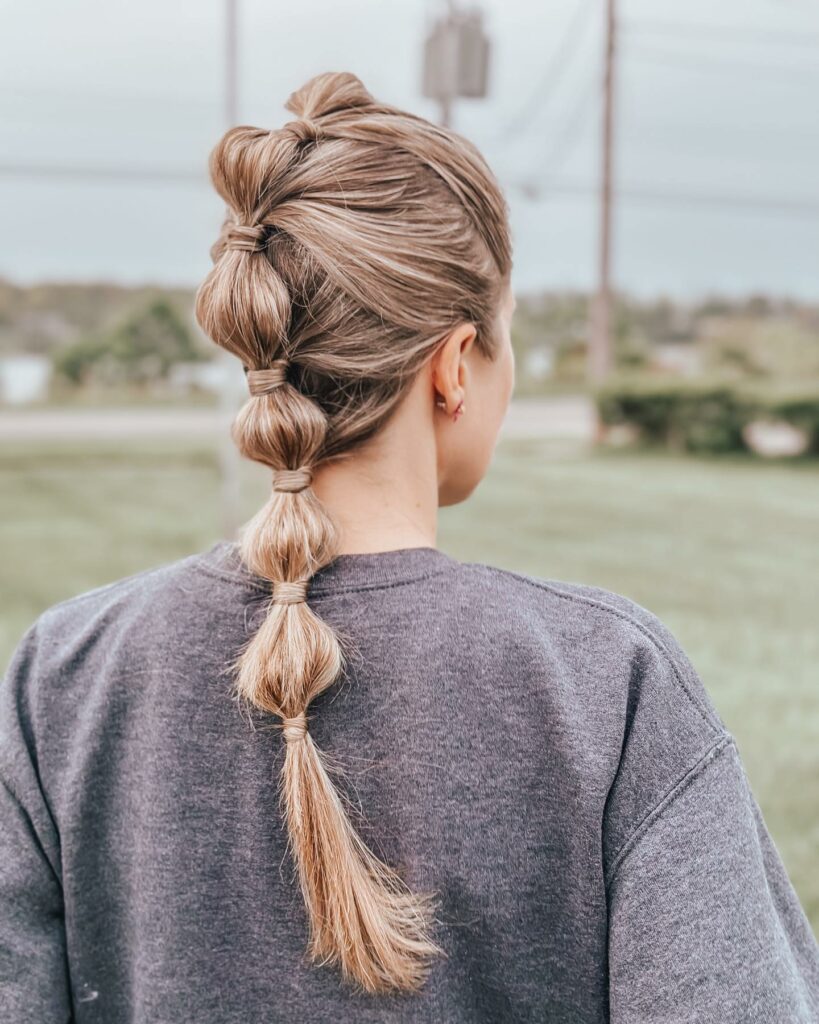 25 Bubble Braids Ideas to Try in 2024 34 French Bubble Braids
