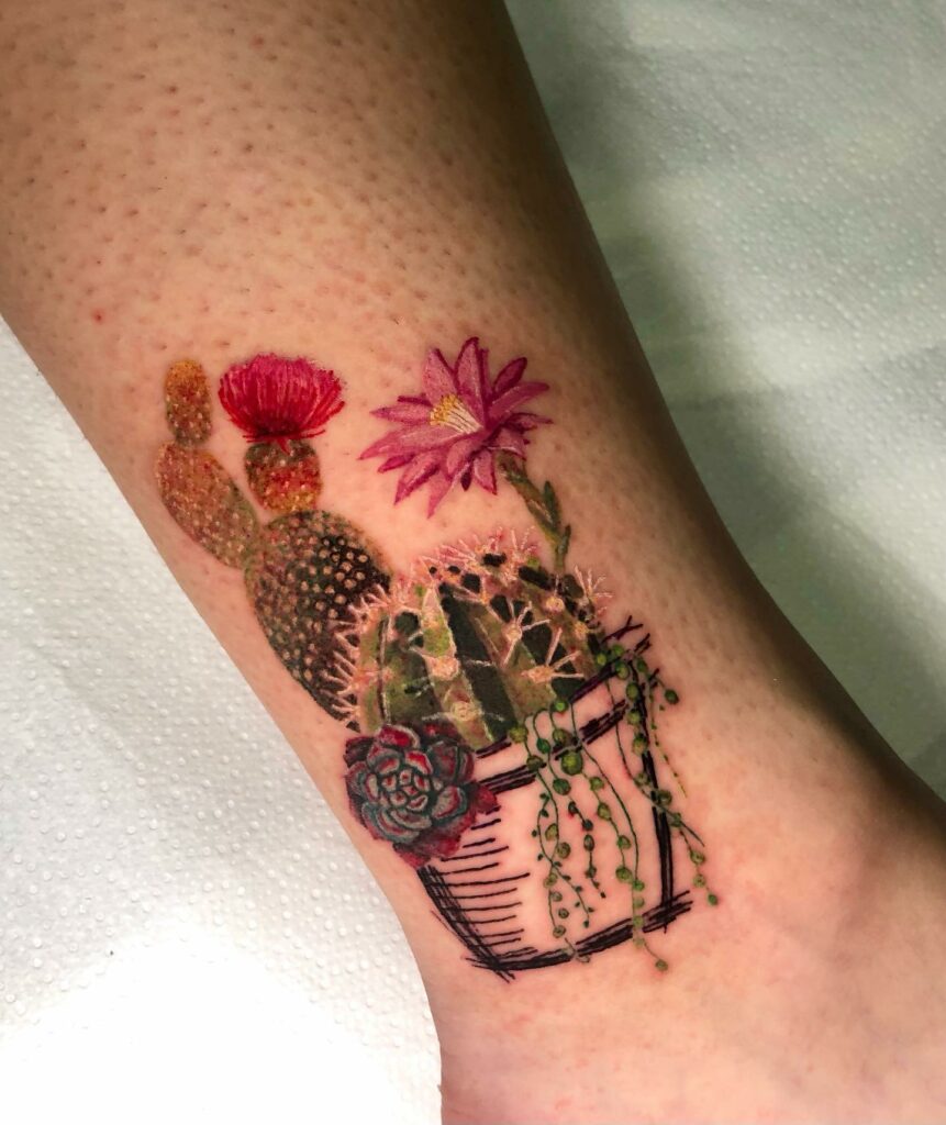 COOL CACTUS TATTOO DESIGNS + THEIR MEANINGS TO INSPIRE IN 2024 13 Cactus Tattoo