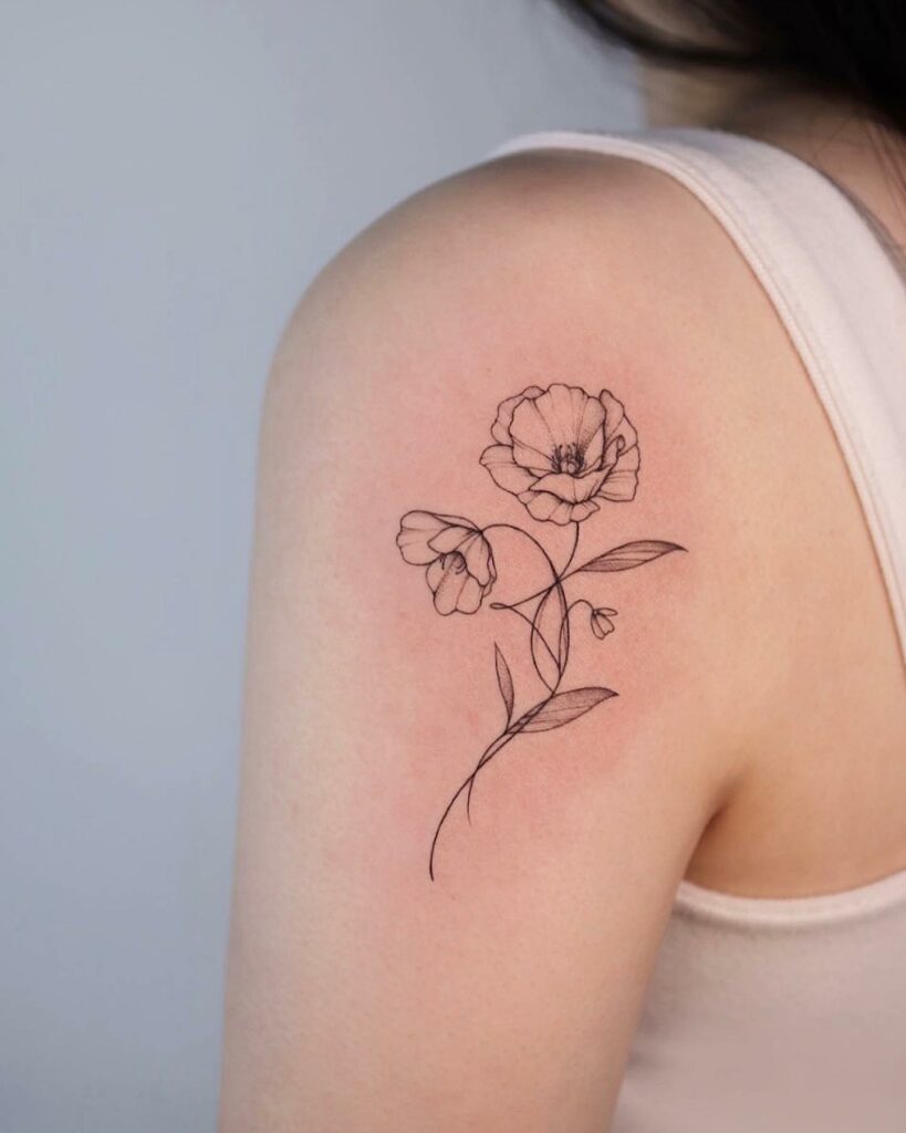 POPPY FLOWER TATTOOS: AN ACCURATE GUIDE TO THEIR MEANINGS 26 Simple Poppy Tattoo