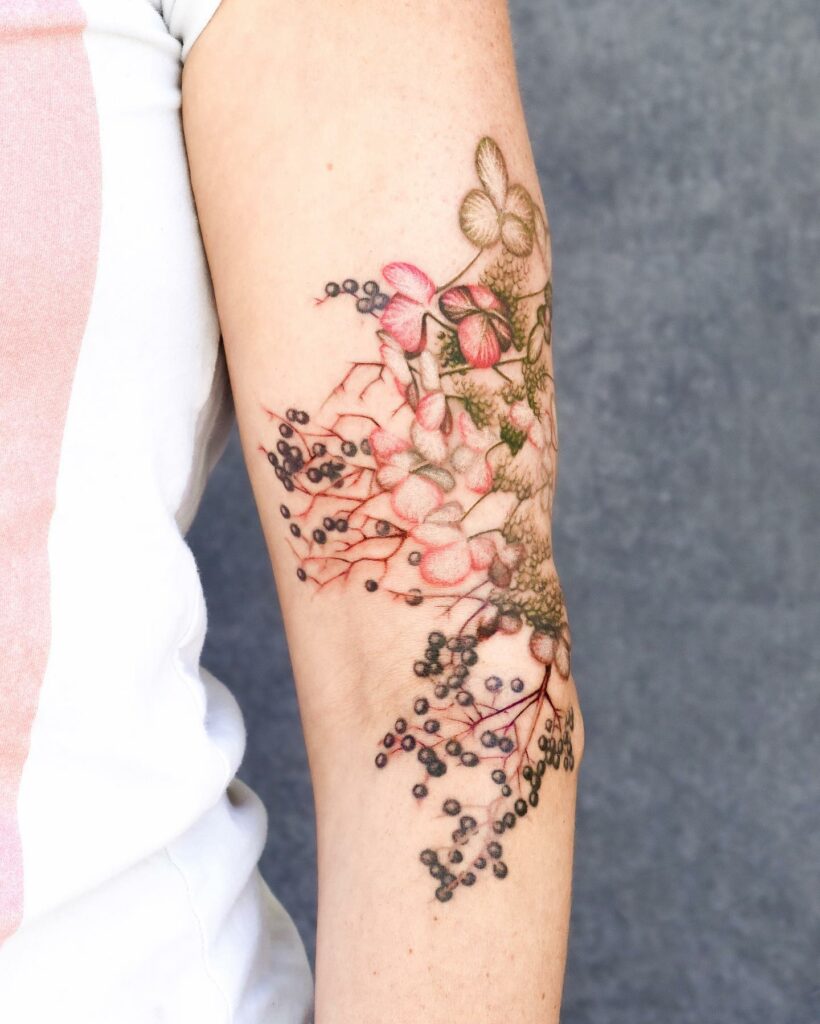 Amazing Hydrangea Tattoo Designs To Inspire You in 2024 14 Hydrangea Tattoo