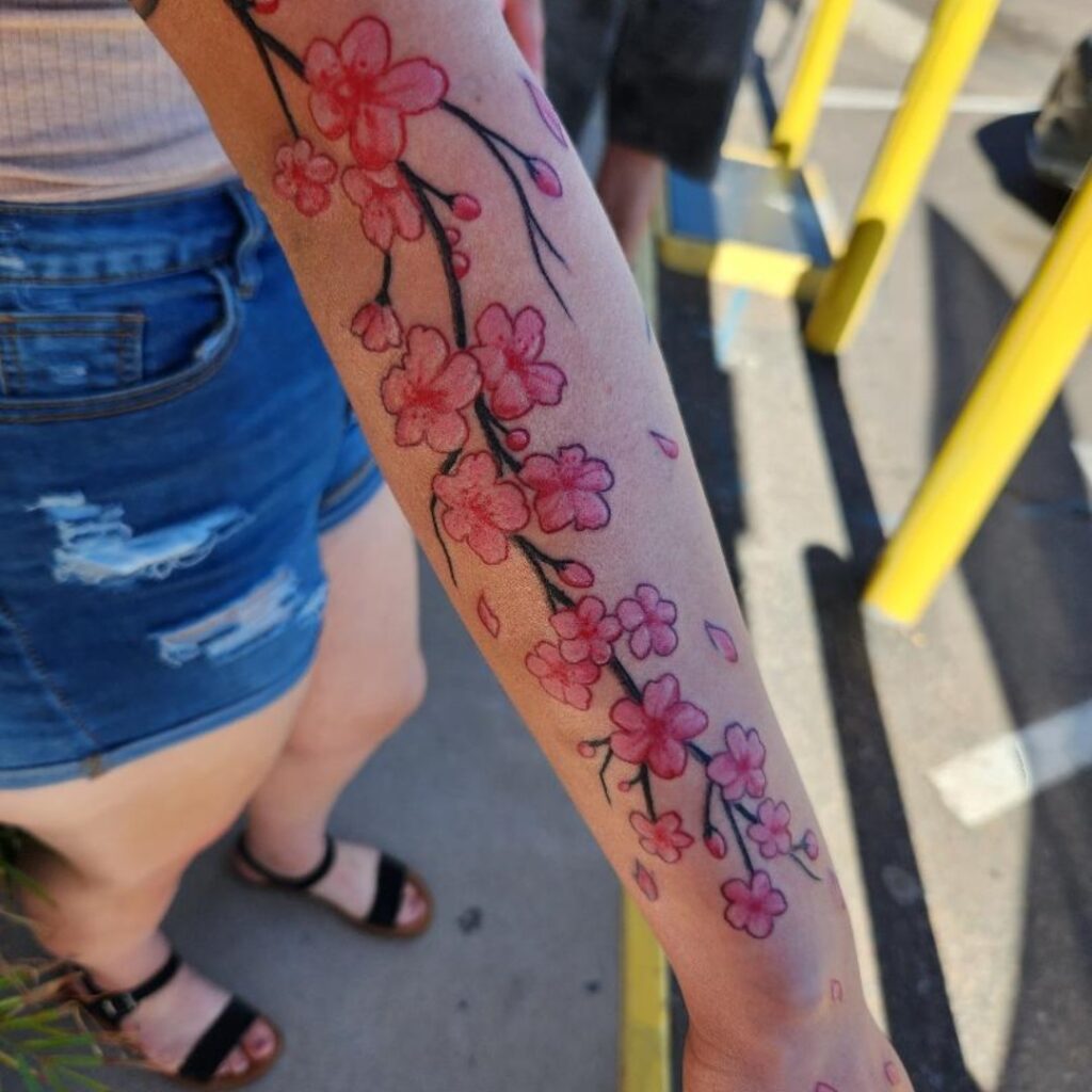 12+ Amazing CHERRY BLOSSOM TATTOOS - Updated For 2024 13 Cherry Blossom