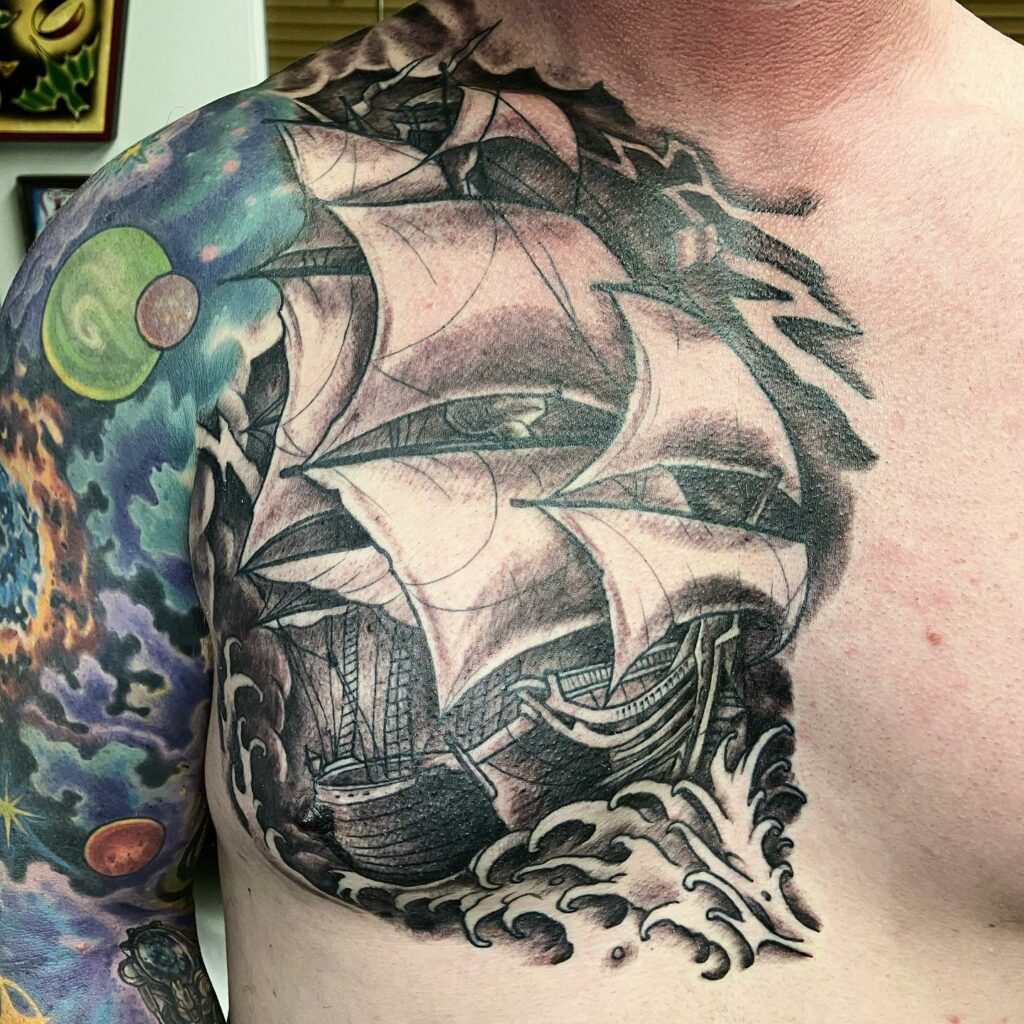 10 Amazing Chest Tattoos For Men + Meanings - updated for 2024 19 Chest Tattoos for Men with a Marine Theme