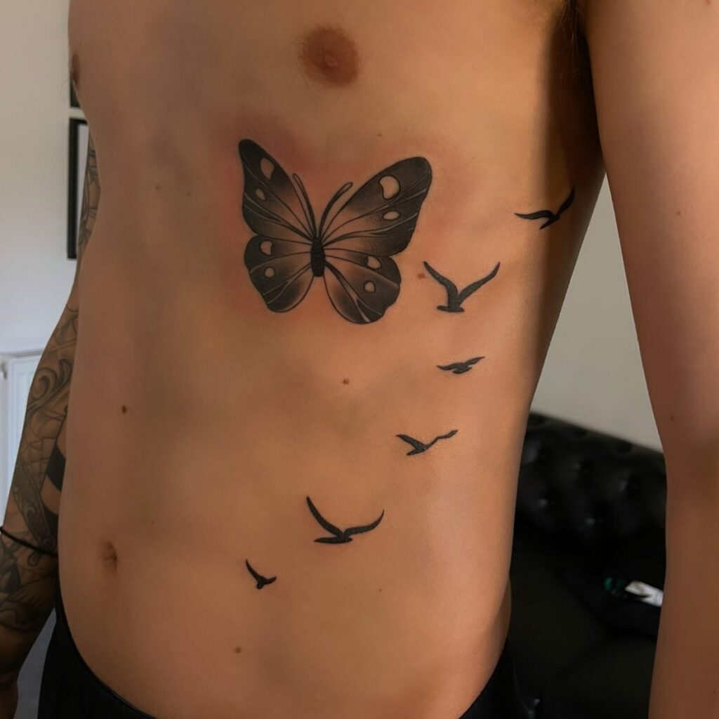 TOP 10 RIB TATTOOS DESIGNS FOR 2024 13 Simple Rib Tattoo
