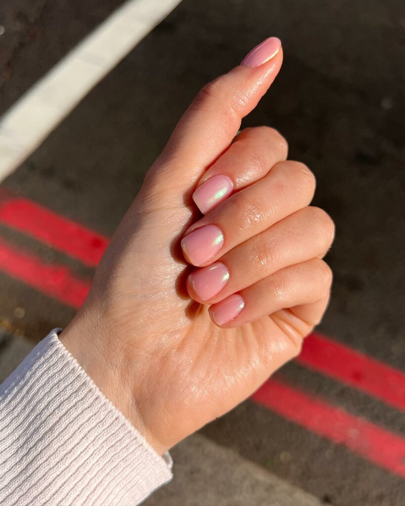 Experiment with 30 Short Square Nail Designs in 2024 21 Glazed Donut On Short Square Nails