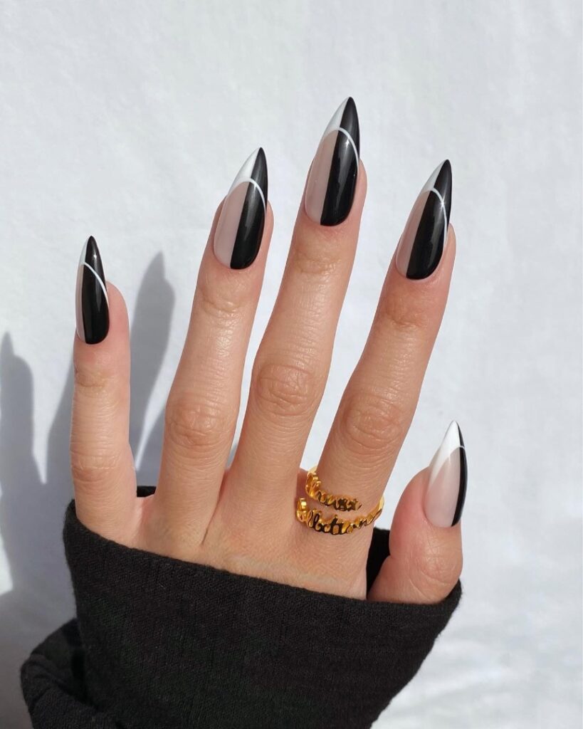 40 Latest Black Stiletto Nail Ideas To Try In 2024! 14 Gothic Stiletto Nails