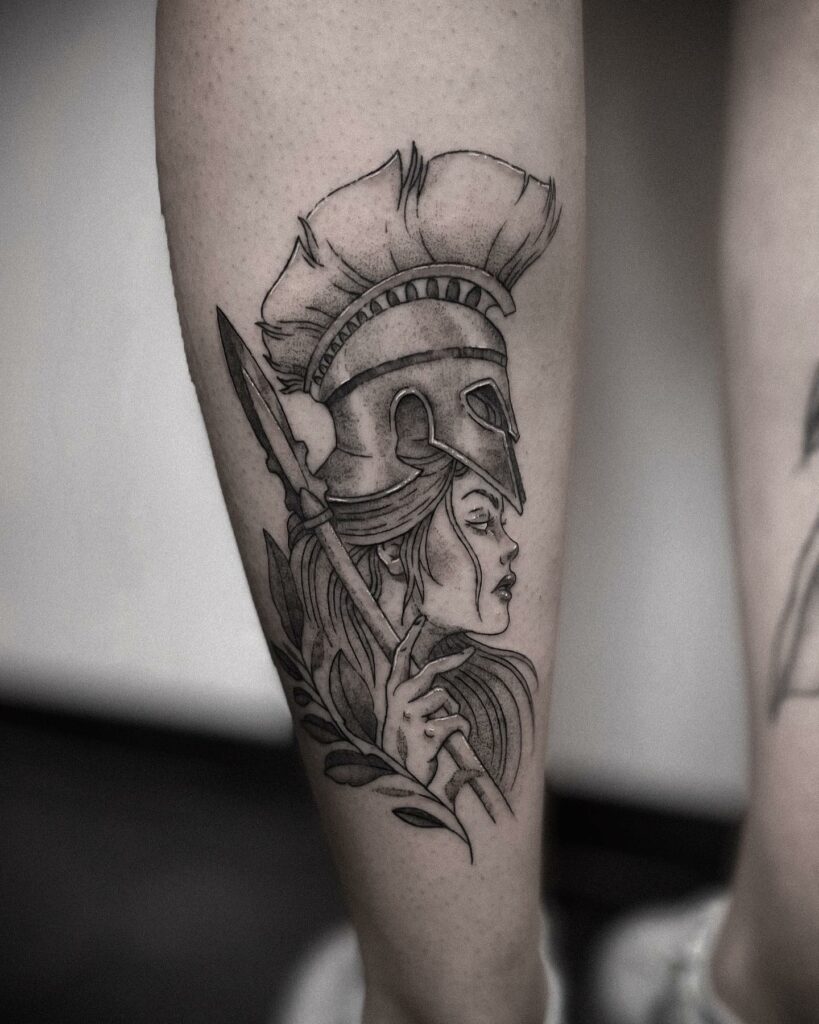 THE ULTIMATE GUIDE TO GREEK MYTHOLOGY TATTOOS - UPDATED FOR 2024 12 Athena Tattoos