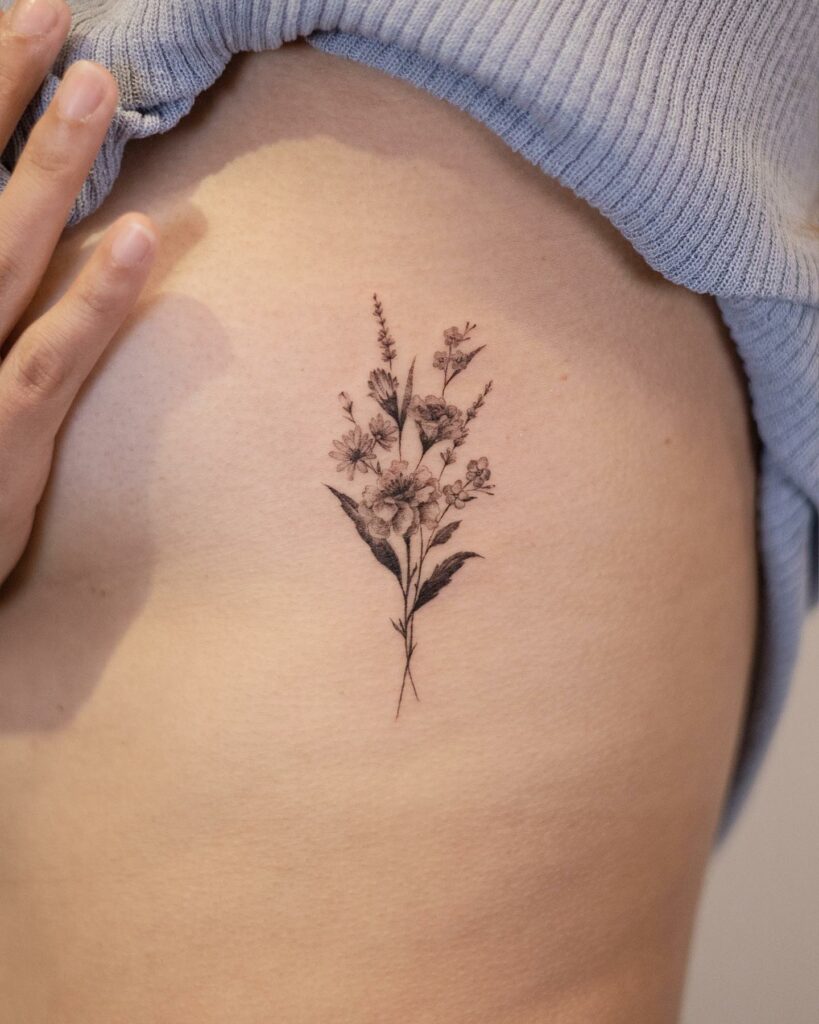 AMAZING MARIGOLD TATTOO DESIGNS & MEANINGS TO INSPIRE YOU IN 2024 13 Southern Cone Marigold Tattoo