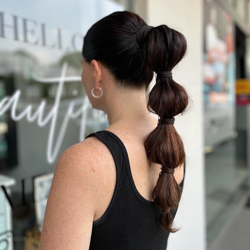 25 Bubble Braids Ideas to Try in 2024 19 Waterfall Braid into Bubble Pony