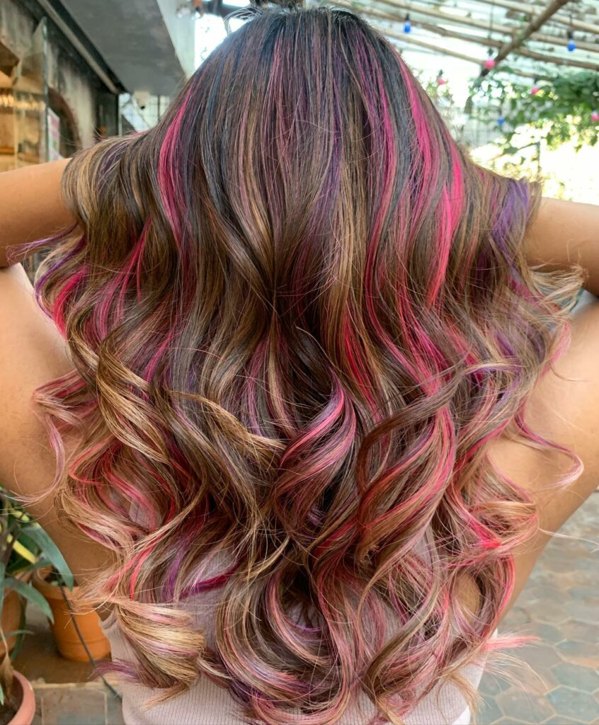 45 Pink Hairstyles to Add a Pop of Color to Your Look in 2024 14 Brown Hair With Pink Highlights