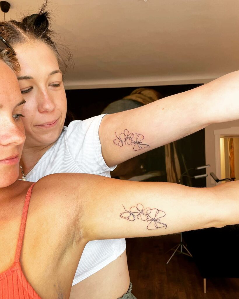 AMAZING MATCHING SISTER TATTOO IDEAS - NEW & UPDATED 2024 15 Sister Symbol Tattoo