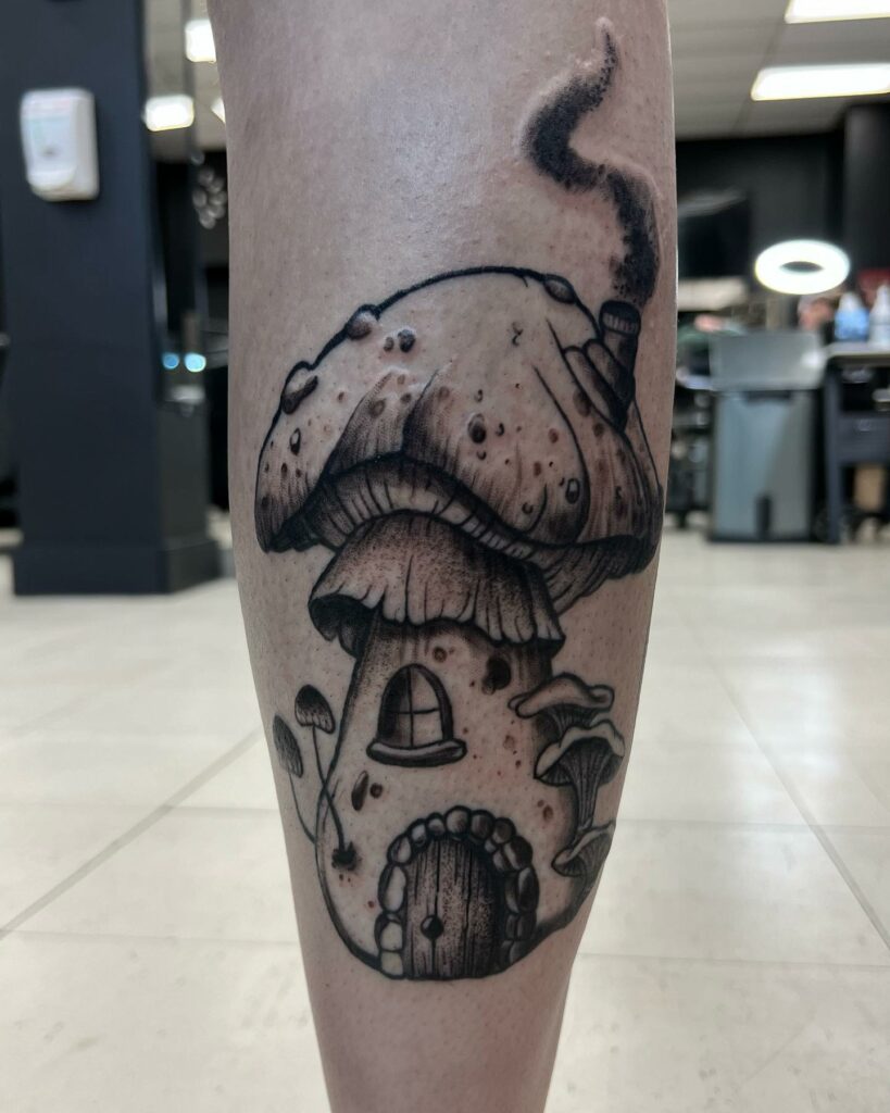Mesmerizing Mushroom Tattoo Ideas + Meanings for 2024 14 Fairy Tale Mushroom Tattoo