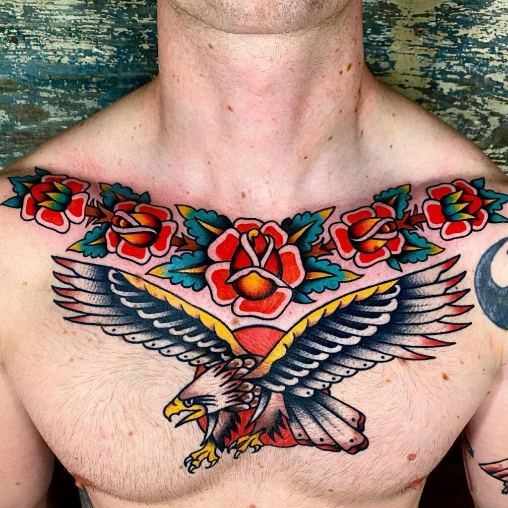 AMERICAN TRADITIONAL TATTOOS - THE ULTIMATE GUIDE FOR 2024 19 Eagle Tattoo