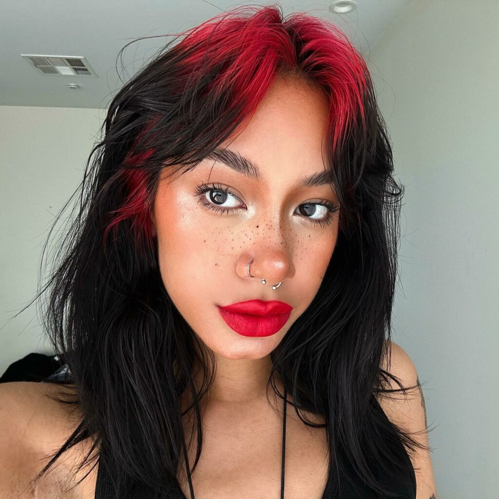 24 Stylish E-Girl Hair Ideas to Experiment with in 2024 25 Vibrant Red Streaks