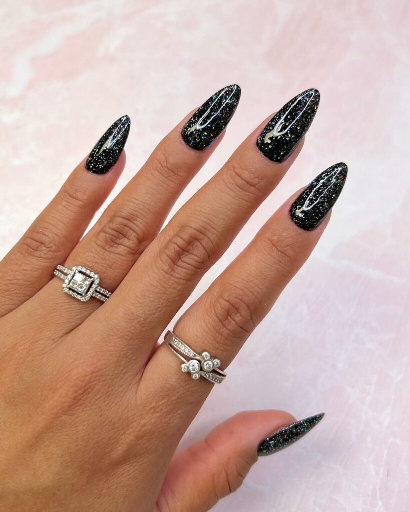 40 Latest Black Coffin Nail Designs To Try In 2024! 38 Silver Linings