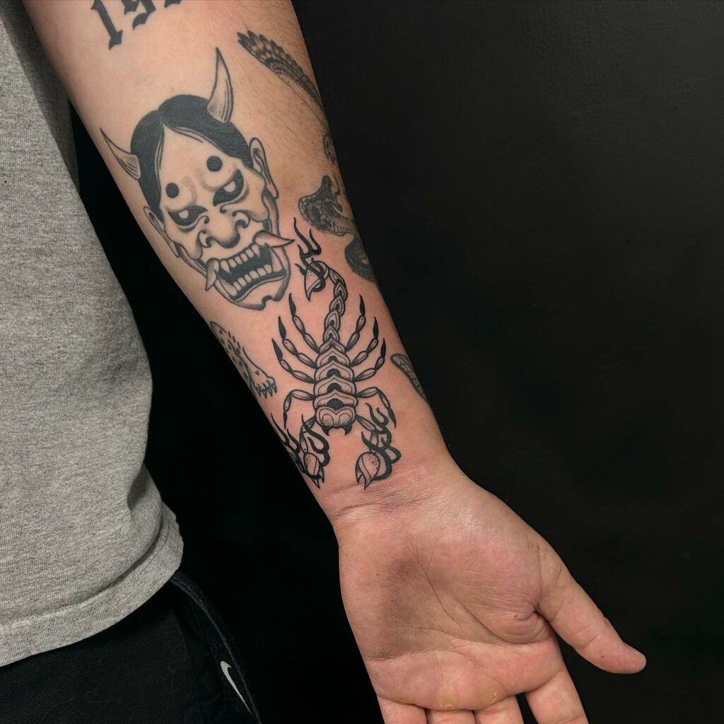 22 AMAZING SCORPION TATTOO DESIGNS - UPDATED FOR 2024 29 Scorpion Wrist Tattoo