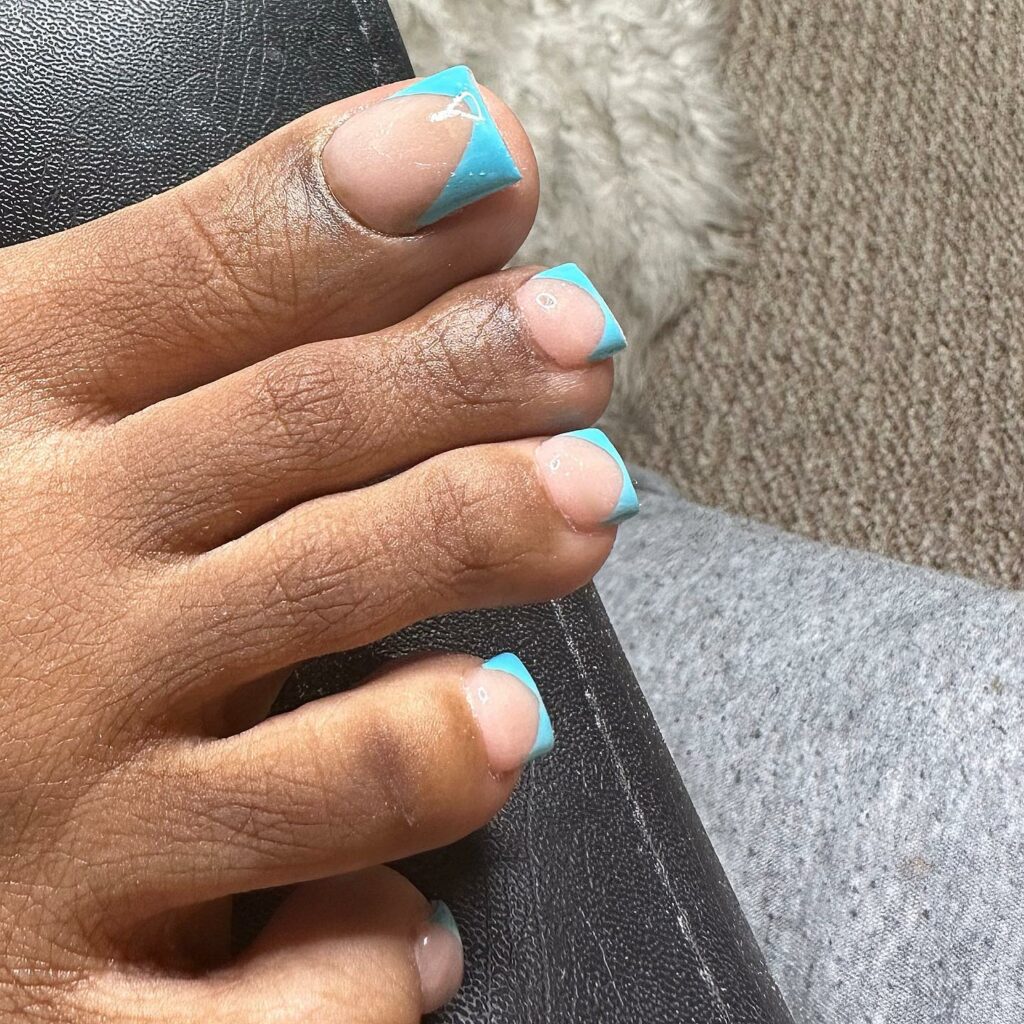 30 Light Blue Pedicure Ideas to Try in 2024 36 Light Blue Acrylic Design