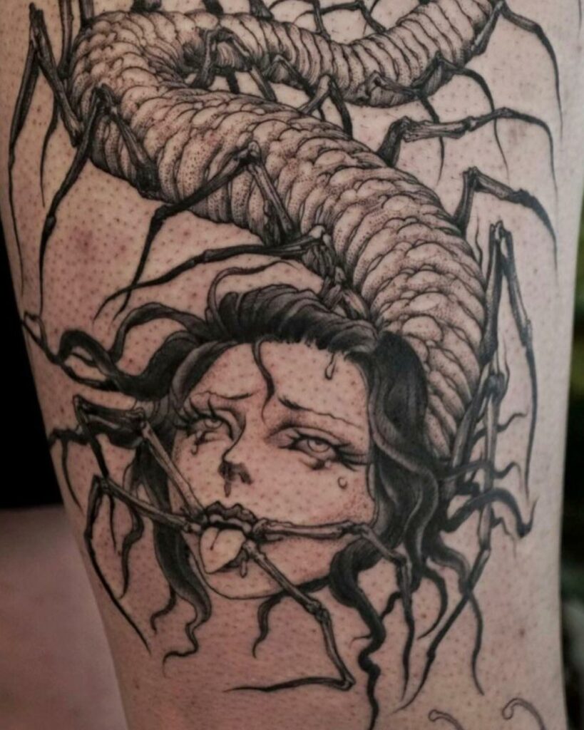 12 Amazing Thigh Tattoo Ideas - UPDATED 2024 12 Portrait Thigh Tattoo