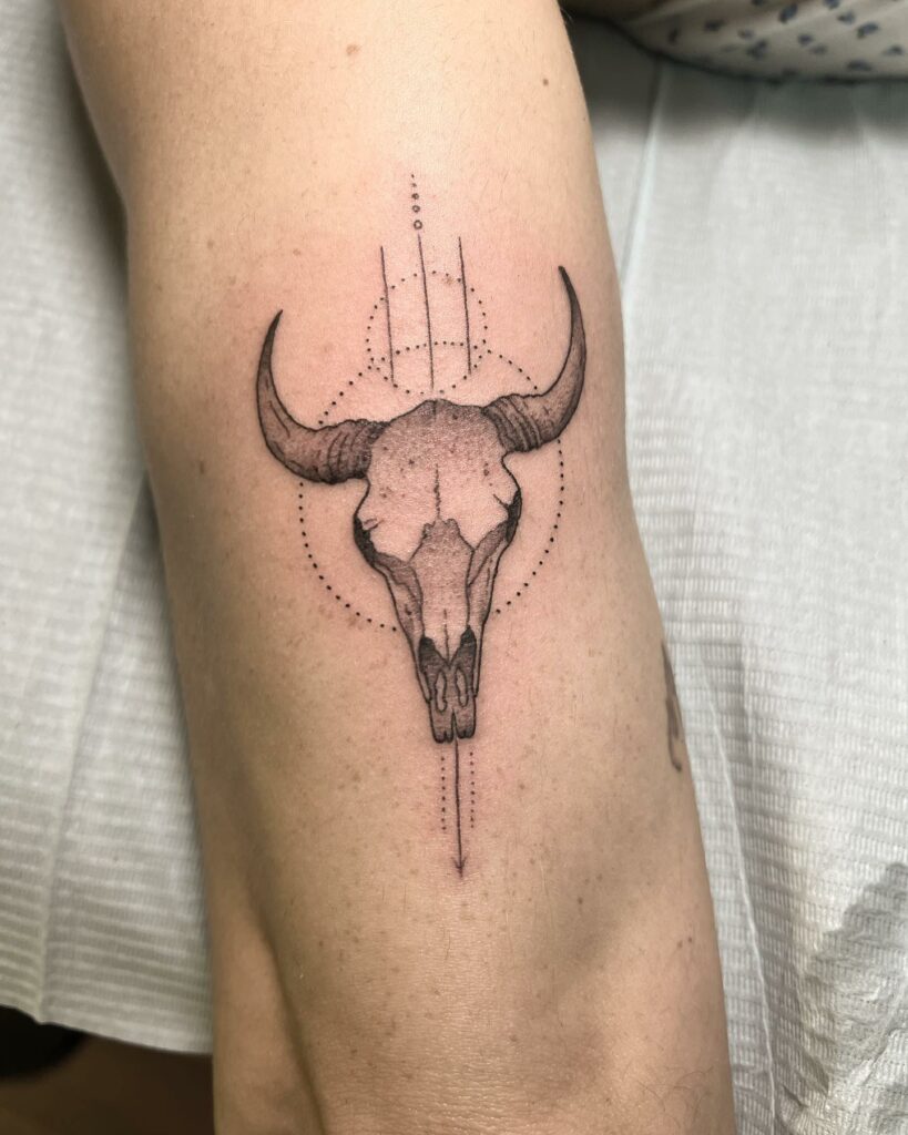 Amazing Bull Skull Tattoo Designs To Inspire You in 2024 16 Bull Skull Tattoo
