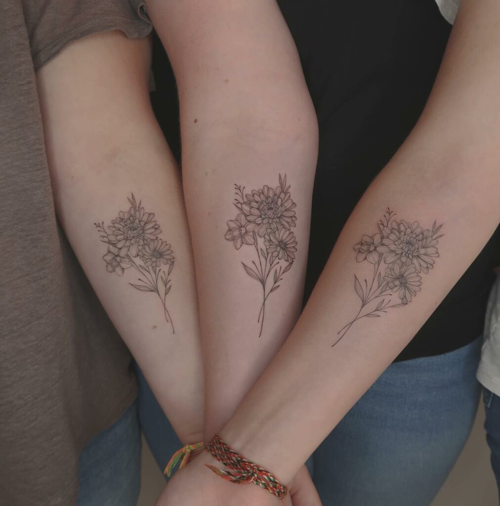 AMAZING MATCHING SISTER TATTOO IDEAS - NEW & UPDATED 2024 12 Sister Tattoo