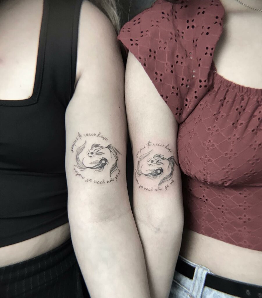 AMAZING MATCHING SISTER TATTOO IDEAS - NEW & UPDATED 2024 11 Sister Tattoo