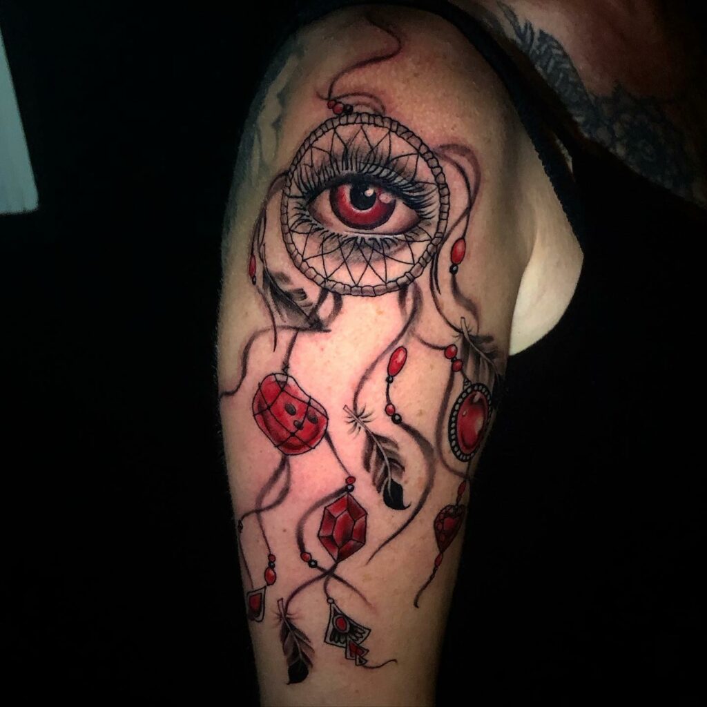 BEAUTIFUL SHOULDER TATTOO IDEAS FOR WOMEN IN 2024 26 Dream Catcher Shoulder Tattoo