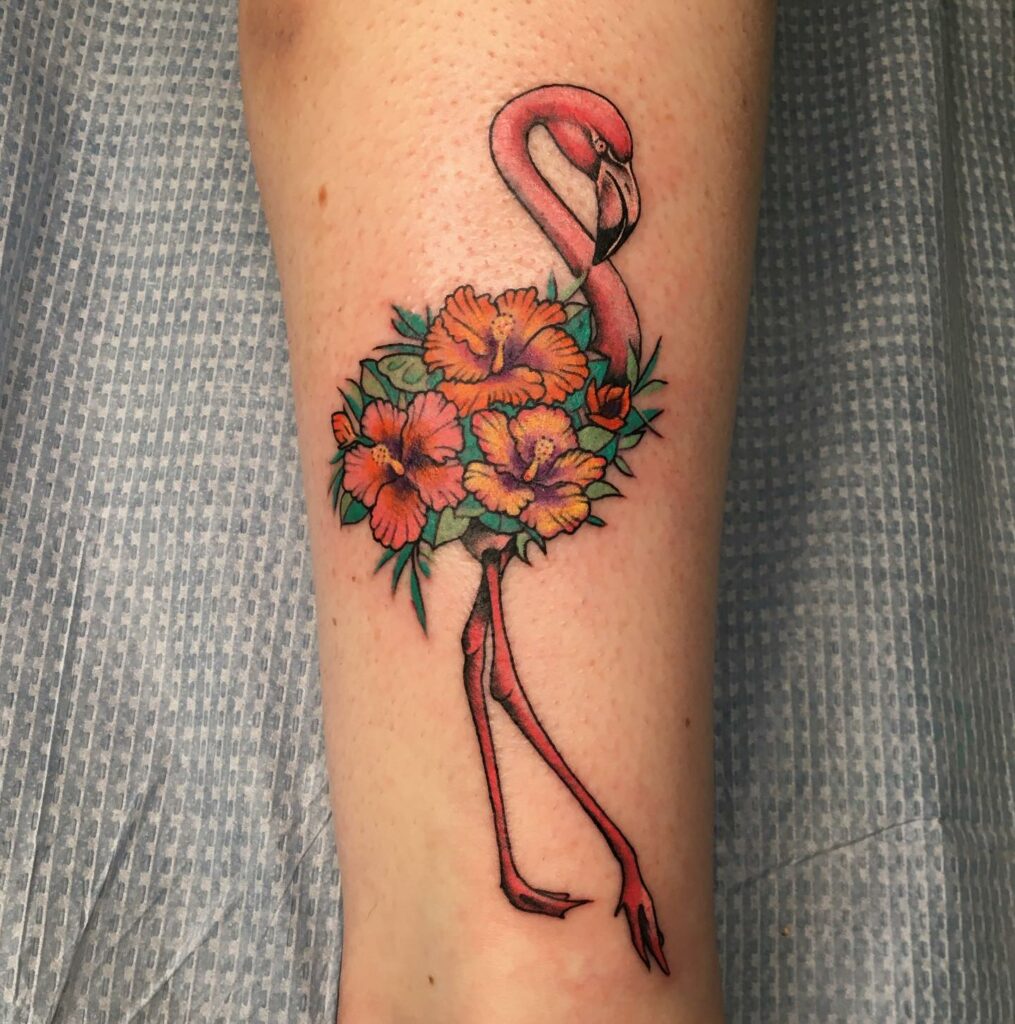 Amazing Flamingo Tattoos with Meanings To Inspire You In 2024! 20 The Classic Flamingo