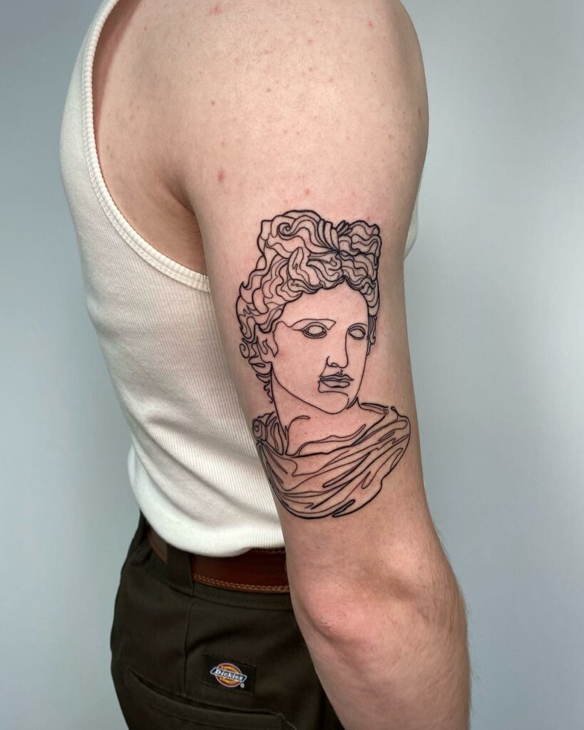 AWES0ME ANCIENT GREEK TATTOO DESIGNS + MEANINGS FOR 2024 13 Apollo Tattoo