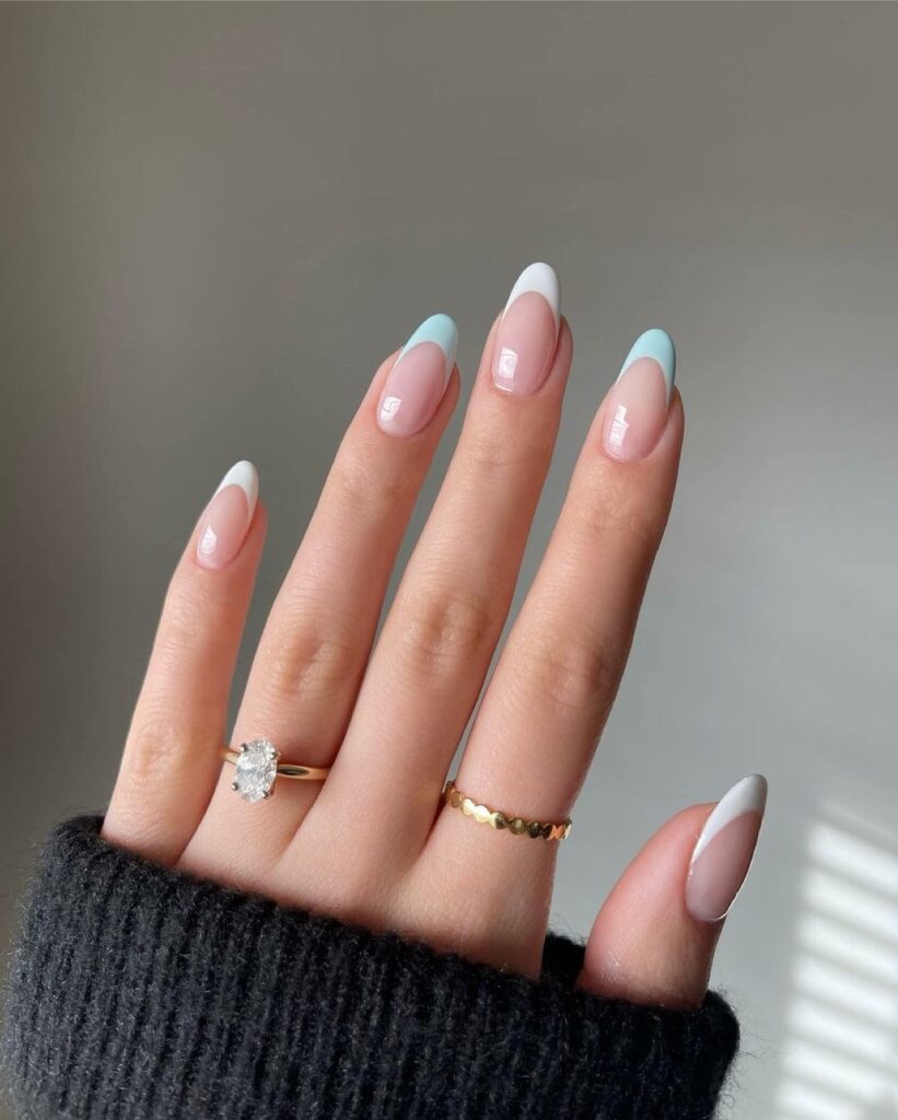 40 Latest Trendy Nail Ideas To Try In 2024! 22 Blue And White Trendy Nails