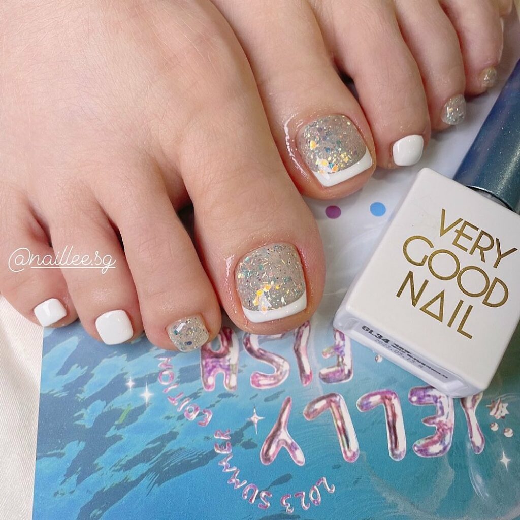 30 Wedding Pedicure Ideas to Match Your Bridal Look in 2024 32 Shimmer in Every Step