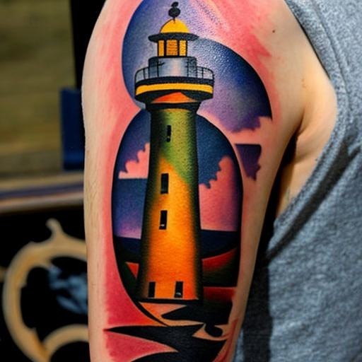 11 LIGHTHOUSE TATTOOS IDEAS + MEANINGS - UPDATED 2024 11 Light House Tattoo
