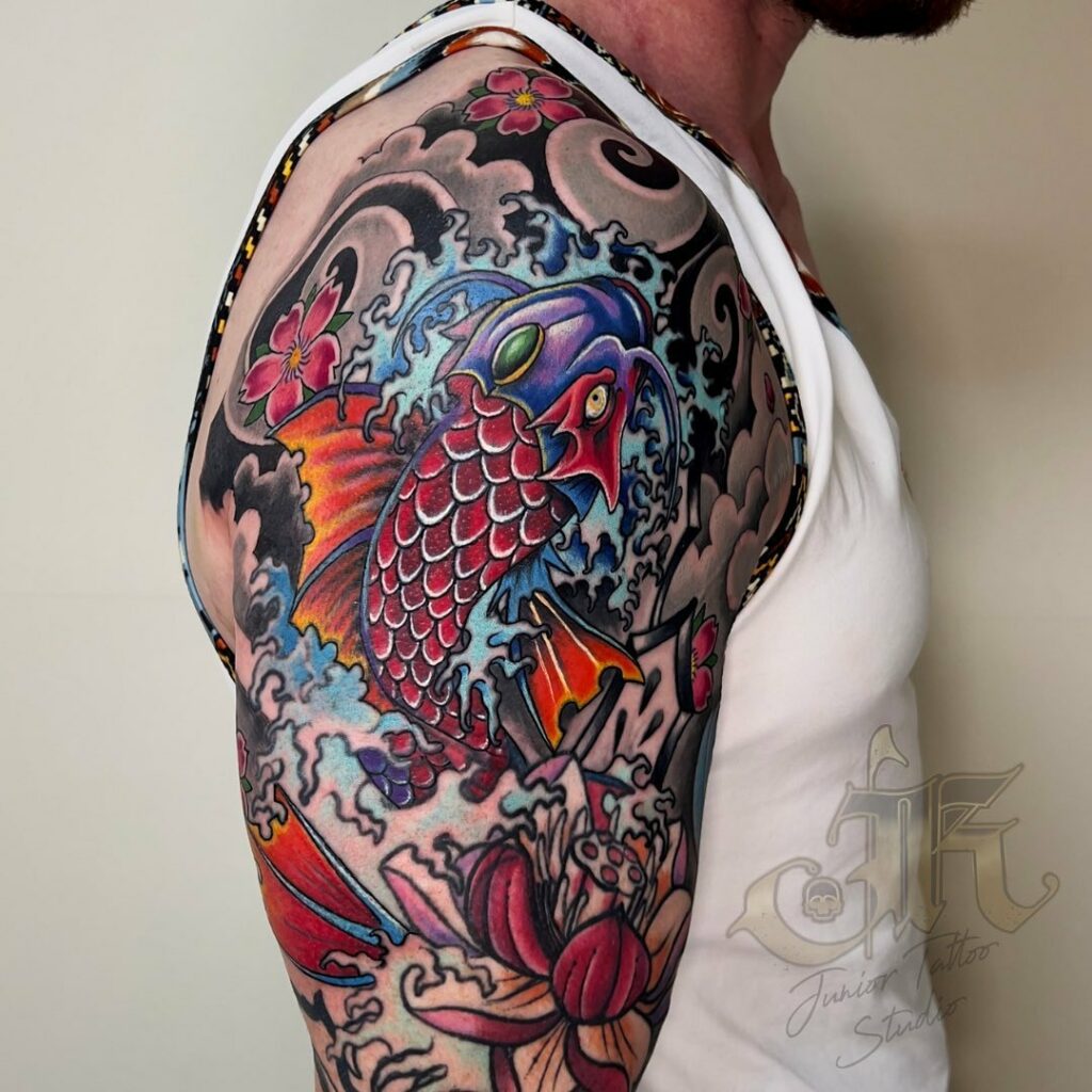10 AMAZING TATTOOS THAT SYMBOLIZE GROWTH & DETERMINATION IN 2024 15 Koi Fish Tattoo