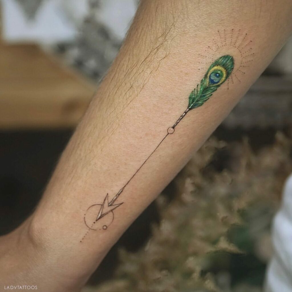 TOP 10 FEATHER TATTOO IDEAS + MEANINGS FOR 2024! 17