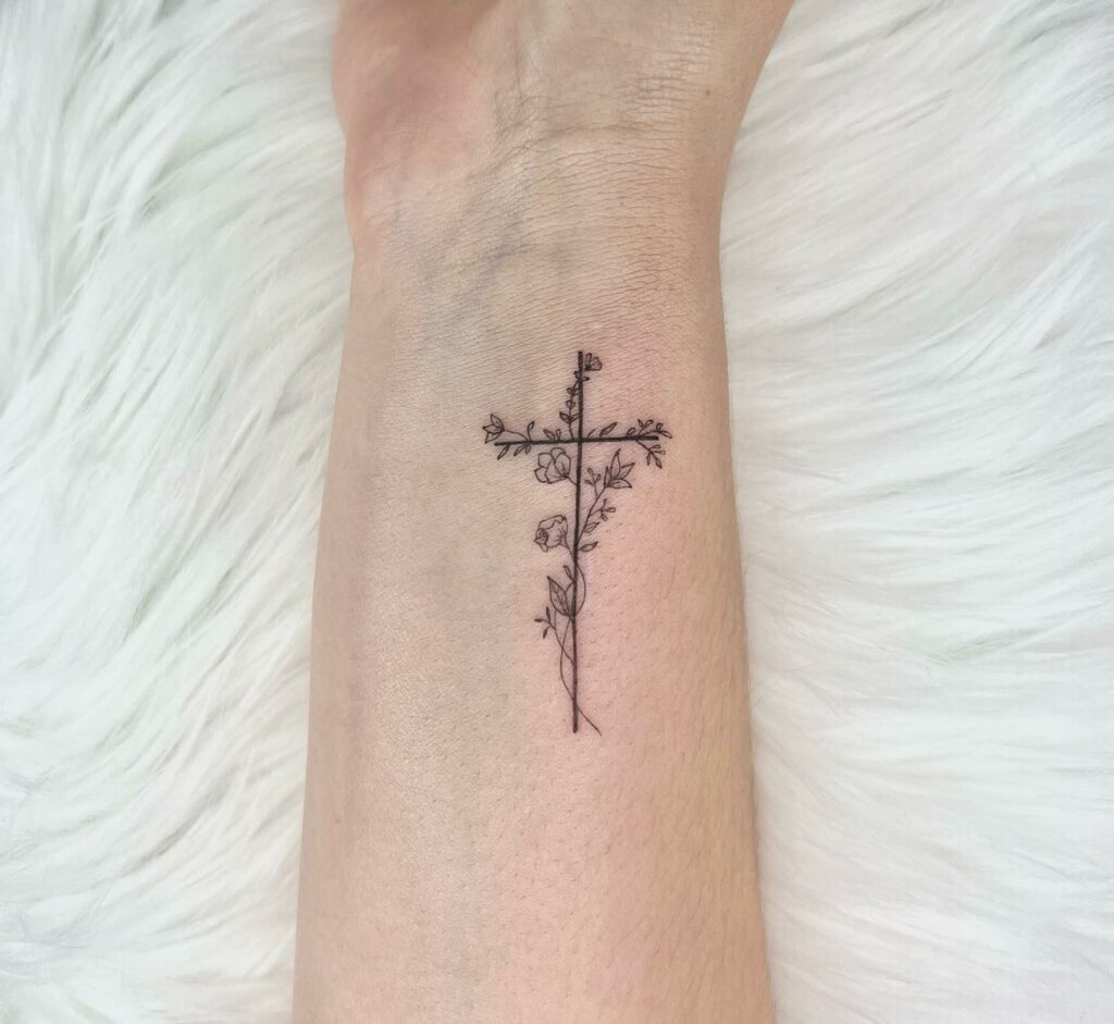 10 BEST STRENGTH TATTOOS WE'VE SEEN IN 2024! 15 Cross Tattoo